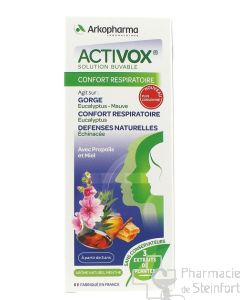 ACTIVOX SIROP  confort respiratoire 150 ML