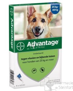 ADVANTAGE 400 sehr große hunde 25-40 kg  4x 4ML