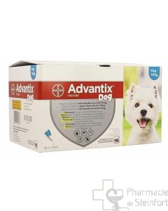 ADVANTIX 100/500 SPOT ON HUNDE 4- 10 KG 24x 1 ML