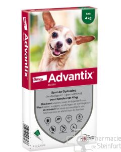 Advantix 40/200 Spot On Hunde 0 - 4 kg 6 x 0.4 ml