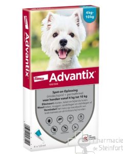 Advantix 100/500 Spot On Hunde 4 - 10 kg 6 x 1 ml