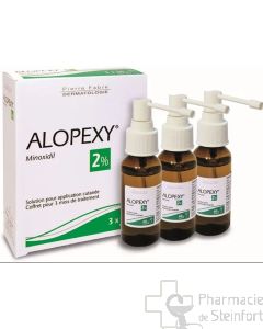 Alopexy 2% 3 Flacons 60 ML Minoxidil