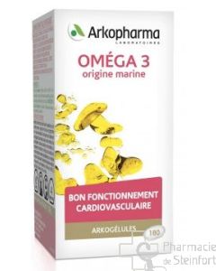 ARKOGELULES OMEGA 3 MEERESHERKUNFT Cholesterinspiegel 180 KAPSELN