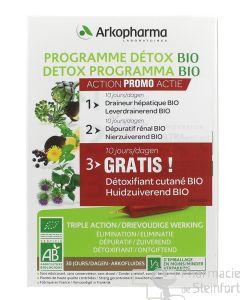 ARKOFLUIDE PROGRAMME DETOX BIO PROMO 30 AMPOULES