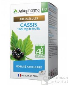 ARKOGELULES SCHWARZE JOHANNISBEERE BIO Beweglichkeit 45 KAPSELN