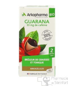 ARKOGELULES GUARANA BIO Fettverbrennung 40 KAPSELN