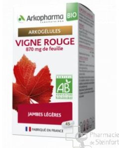 ARKOGELULES VIGNE ROUGE BIO Circulation 45 CAPSULES