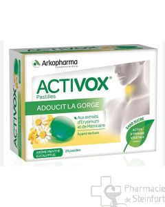 ACTIVOX Pfefferminz-Eukalyptus 24 Lutschtabletten Ohne Zucker