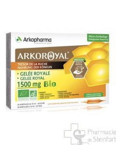 ARKOROYAL GELEE ROYALE BIO 1500MG 20 AMPOULES