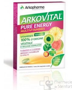 ARKOVITAL PURE ENERGY MULTIVITAMINES 30 COMPRIMES