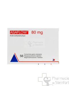 ASAFLOW 80 MG 56 COMPRIMES