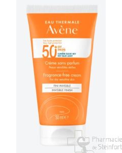 AVENE SOLAIRE CREME SPF 50+ SANS PARFUM 50ML