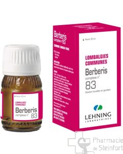 BERBERIS lombalgies communes complexe 83 lehning gouttes 30 ML 