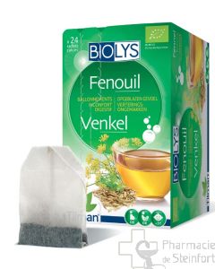 BIOLYS FENOUIL INFUSION Digestion Ballonements BIO 24 SACHETS