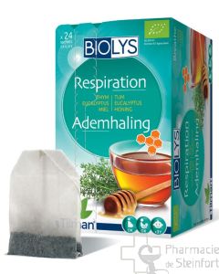 BIOLYS THYM EUCALYPTUS MIEL RESPIRATION BIO 24 SACHETS