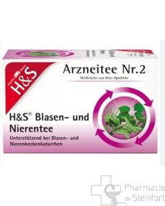 H+S Blasen und NierenTee n°2 / Vessie et Reins  20 sachets