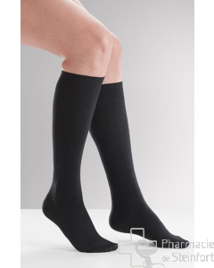 Chaussettes de Contention (femme) Venoflex Fast Coton Classe 2 Taille 4 Long Noir
