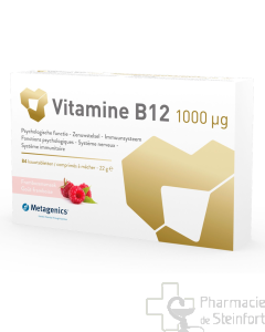 VITAMIN B12 1000 MCG HIMBEERGESCHMACK 84 TABLETTEN