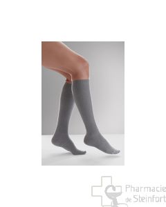 CHAUSSETTES DE CONTENTION (FEMME) VENOFLEX FAST® COTON CLASSE 3 Taille1 Normal GRIS CHINE