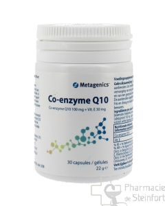 COENZYME Q10 100mg + VIT E 30mg 30 CAPSULES