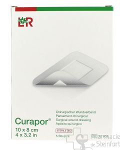 CURAPOR VERBAND STERILE 10x8 CM  5 Pflatser     