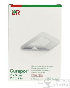 CURAPOR STERILE PFLASTER 7x5 CM 5 STÜCK   