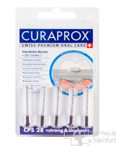 CURAPROX CPS 28 STRONG & IMPLANT Brosses Interdentaires VIOLET