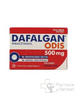 DAFALGAN ODIS 500 MG 16 COMPRIMES