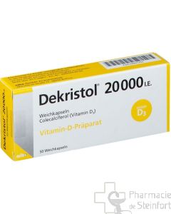 DEKRISTOL 20000 I.E. VItamine D 50 Capsules