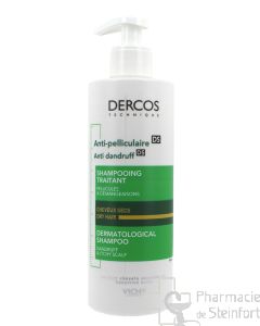 DERCOS ANTIPELLICULAIRE SHAMPOOING CHEVEUX SECS 390 ML