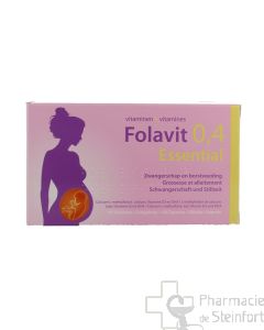 FOLAVIT 0,4 MG ESSENTIAL Grossesse et Allaitement 90 Comprimés + 90 CAPSULES