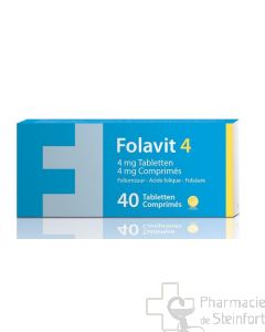 FOLAVIT 4 MG Folsäure 40 TABLETTEN