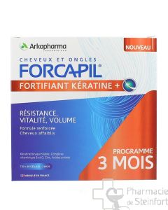 FORCAPIL KERATINE CHEVEUX FORTS + LOT 180 GELULES