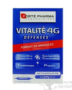 FORTE PHARMA VITALITÄT 4G ABWEHR 20 x 10 ML AMPULLEN