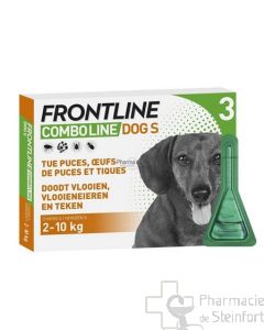 FRONTLINE COMBO LINE DOG CHIEN  S 2-10 kg SPOT ON 3 PIPETTES