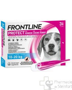 FRONTLINE PROTECT SPOT ON CHIEN 10-20 KG  M 3PIPETTES