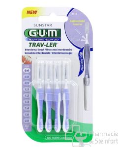 GUM TRAV-LER Brossettes interdentaires 0,6 MM  4 Pieces 1312