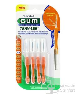 GUM TRAV-LER Brossettes interdentaires 0,9 MM  4 Pieces  1412