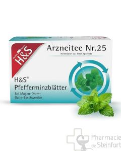 H+S Pfefferminztee n°25 / Menthe Poivrée 20 sachets 