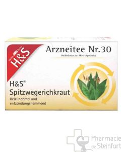H+S Spitzwegerichkraut N°30 20 Filterbeutel