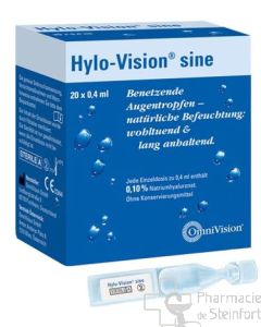 HYLO VISION COLLYRE SINE 20 x 0,4 ML