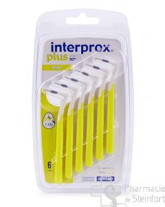 INTERPROX PLUS BROSSETTE INTERDENTAIRE MINI  JAUNE  6 BROSSETTES