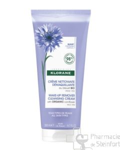 KLORANE CREME NETTOYANTE DEMAQUILLANTE BLEUET BIO 200ML