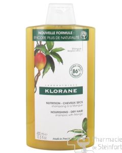 KLORANE SHAMPOOING MANGUE cheveux secs BIO 400ML