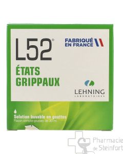 L52 ÉTATS GRIPPAUX LEHNING 30 ML