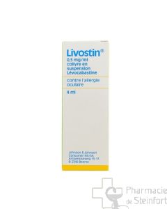 LIVOSTIN 0,05% COLLYRE 1 FLACONS 4 ML   