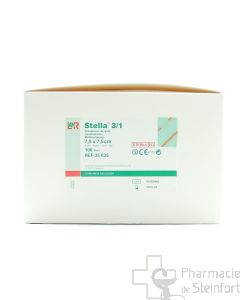 STELLA COMPRESSES DE GAZ STERILE 8 PLIS  3/1  7,5X7,5 CM 100 PIECES