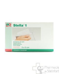 STELLA COMPRESSE DE GAZE STERILE 1/1 5X5 CM 40 PIECES