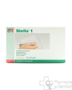 STELLA COMPRESSE DE GAZE STERILE 1/1 5X5 CM  40 PIECES