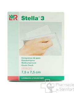 Stella Sterile Mullkompressen 3/1 8 Lagrig 7.5 x 7.5 cm 20 Stück